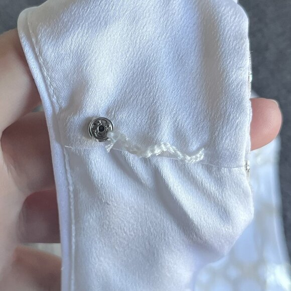 Silk Metallic Tank  Holiday Party Blouse Size M - Picture 7 of 9